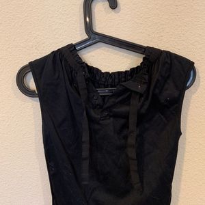 Dolce & Gabbana Tops - D&G Dolce and Gabbana Black cinch neck top blouse Dolce & Gabbana Tops - D&G Dolce and Gabbana Black cinch neck top blouse